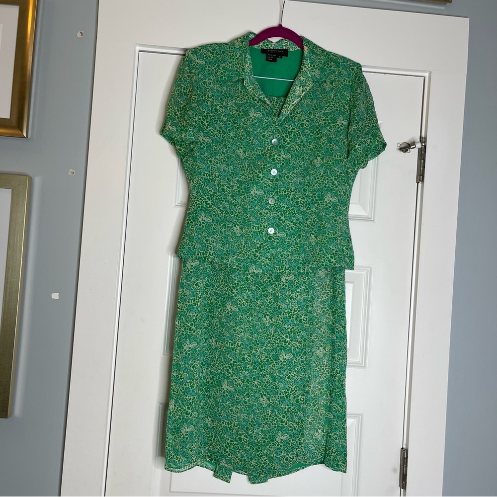 Cynthia Howie Maggy Boutique Vintage Silk Skirt Set